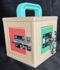 Lovevery Lock Box Cube Toy With Latches