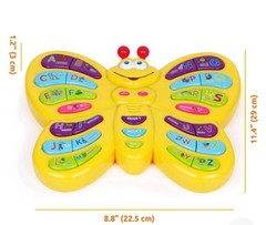 Preschool ABC Learning Toy, Interactive Educational Butterfly Toy for Toddler
