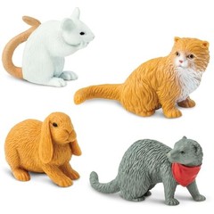 Pets TOOB – 12 Figurines of Household Pets – Educational Toy Figures for