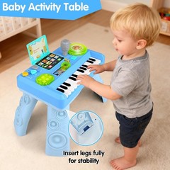 Fisher-Price Laugh and Learn Baby and Toddler Toy Mix and Learn DJ Table Musi