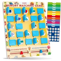 Matching Memory Game for Kids Ages 3-5 4-8, Board Games for 4-6, Car Airplane