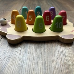 Non Toxic Number Sorter Wooden Janod Montessori Sorter Counting Color Animal Toy