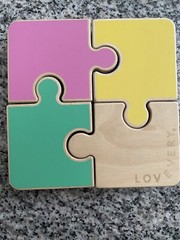 Lovevery Wooden Jigsaw Puzzle From “The Companion” Play Kit 22-24 months