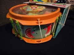Fisher-Price KFP2136 Musical Band Drum Set, Multicoloured