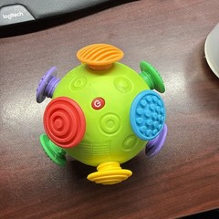 NEW Colorful Bouncing Ball Toy Kids Battery Operated Sensory Play Fun Vibrating