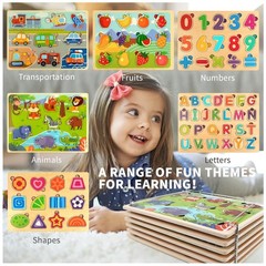Educational Learning Preschool Puzzles for Boys & Girls