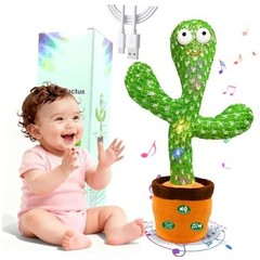 () Dancing Mimicking Talking Cactus Toy,Funny Gift for Baby Rechargeable