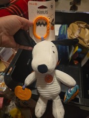 Peanuts Snoopy Vampire Pumpkin Halloween Stroller Clip Activity Baby Toy