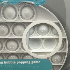 Chuckle & Roar – Pop It! Braille – Tactile Sensory Fun Popping Game – Standard
