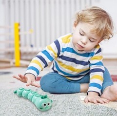 5 Pieces Wind-up Caterpillar Toy -Educational Crawling Toy for Toddlers, Ages 3+
