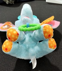9″ Disney Baby Dumbo Activity Crib Toy Plush Stuffed Rattle Crinkle Teether