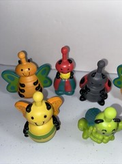 7 Battat JUST B YOU Snug Bugs Colorful Baby Link Snap Together Toys Lot Insects