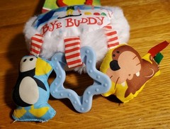 ELF Baby Activity Toy Clip On Crinkle & Rattle Sounds Age 0+ Christmas Holiday