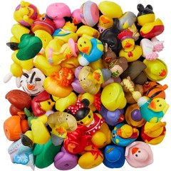 ValenLyra 100 Pack Rubber Duck for Jeeps Ducking – 2″ Bulk Floater 100-Packs