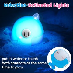 Light Up Bath Toys, Toddler Pool Toys for 1 2 3 Year Old Small, Multicolor