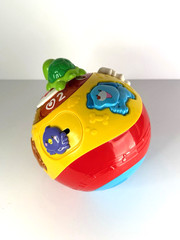 VTech Wiggle & Crawl Ball Baby Toy Lights, Sounds, Learning Ages 6-36M Tested