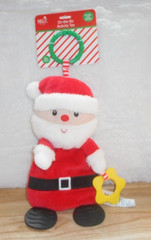 RASHTI & RASHTI SANTA CLAUS RATTLE CRINKLE TEETHER STROLLER PLUS.. BABY TOY NEW