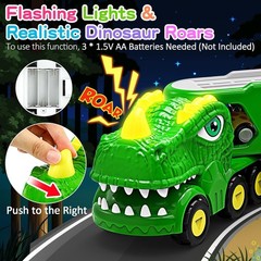 Friction Powered Dinosaur Truck for Toddlers