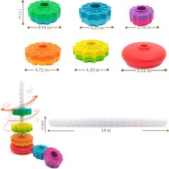 Rainbow Spinning Toy, Stacking Toy for Toddlers 1-3, Educational Montessori, …
