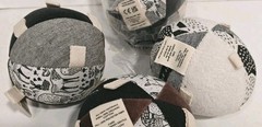 Wee Gallery Lot 1 Clutch & 2 Taggy Ball 1 Soft Block 1 Baby Toy Rattles READ