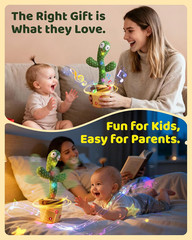 Dancing Talking Cactus Baby Toys 0-6 3-6 6-12 12-18 Months, Toddler Boys Girls G