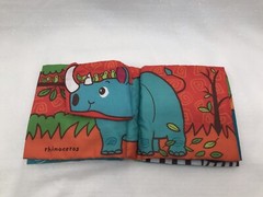 Melissa & Doug Wild Animals Soft Cloth Baby Book Developmental Crinkle Squeak