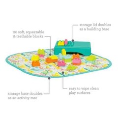 Infantino Super Soft 1st Building Blocks Activity Station & Play Mat 20 blocs