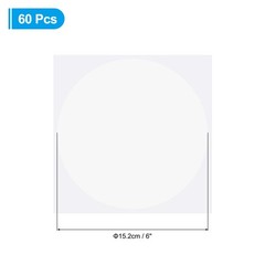6″ Floor Stickers Classroom Decor, 60 Pcs Self Adhesive Dots Markers, White