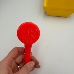 Vintage 1986 Fisher-Price Pound-A-Ball Shape Pounding Bench 2038 with Hammer