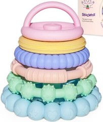 Silicone Stacking Toy – Premium Stacking Teethers- Interactive and Fun for Baby