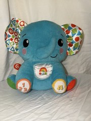 2020 Fisher-Price Lights and Learning Blue Elephant Battery-Operated Toy