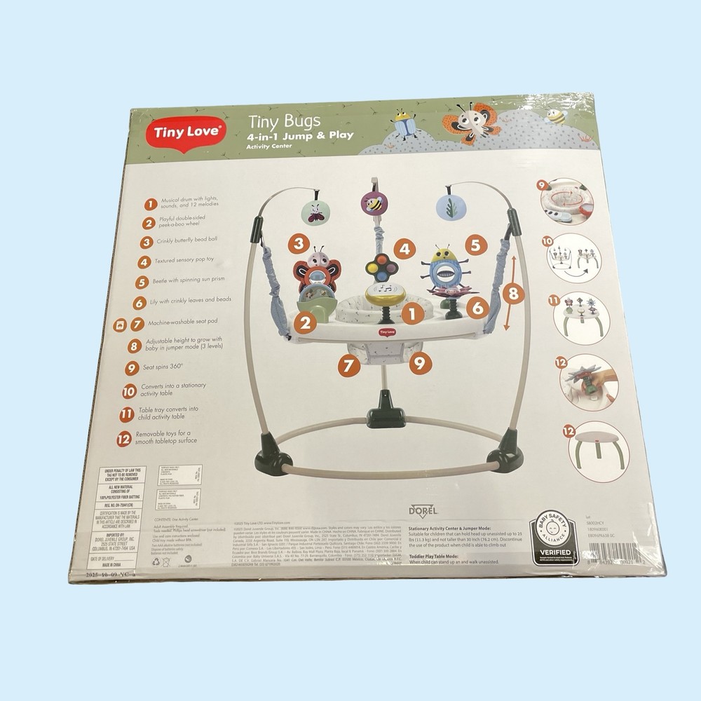 Tiny Bugs 5-in-1 Here I Grow Stationary Activity Center SB002HCY #9212