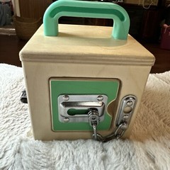 LOVEVERY Wooden Lock Box Latches “The Realist” Montessori Learning Toy