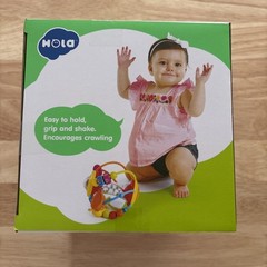 HOLA 929 Baby Toys 3+ Months Baby Rattle Toys Activity Ball