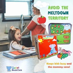 Busy Book for Toddler Airplane Car Activities Toy Road Trip Must Have Essential
