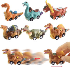 6 Pack Jumbo Eggs with Dinosaur Pull Back Cars Toys inside for Kids Boys Toddler