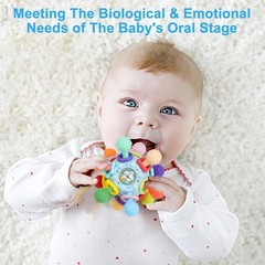Baby Montessori Sensory Toys for 0-6 6-12 Months, Baby Teether Teething Toys for