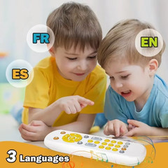 Infant Remote Control Toy with Music and Lights for Babies 1-3 Years Old