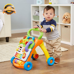 Sit to Stand Baby Learning Walker Activity Push Toy Infant Support
