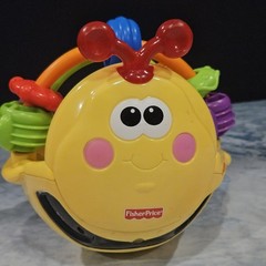 Fisher Price Gigglin’ Bee Ball Baby Toy Lights Sounds Tested Works