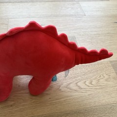 Manhattan Toy Gummy Velveteen Stegosaurus Dinosaur Plush Stuffed Animal Coral