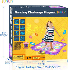 Dance Mat Toys for Girls Ages 3-10 | Dance Pad with LED Lights, Adjustable Volum