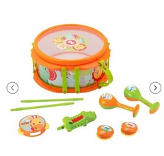 Fisher-Price KFP2136 Musical Band Drum Set, Multicoloured