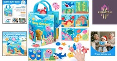 Interactive Montessori Ocean Busy Board for Toddlers: Travel-Friendly Gift