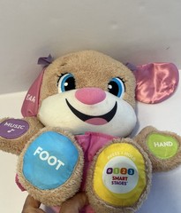 Fisher-Price – Laugh & Learn Smart Stages Sis Plush Toy – Brown / Pink / Blue