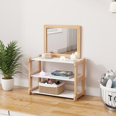 Montessori Baby Pull Up Bar with Small Mirror for Infants 6-18 Months