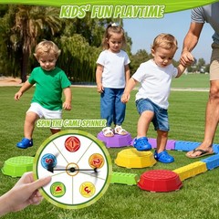 Balance Beams Stepping Stones for Kids, Obstacle Courses Sensory Toys for Tod…