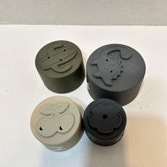 Moonkie Baby Soft Silicone Stacking Cups Teething Toy Education 1 thru 4